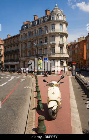 Klassische französische Architektur des 18 Rue du Languedoc Toulouse haute-Garonne Midi-Pyrenäen-Frankreich Stockfoto