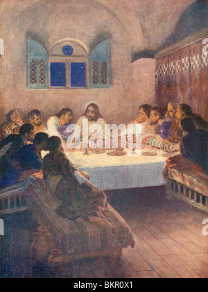 Das letzte Abendmahl Stockfoto