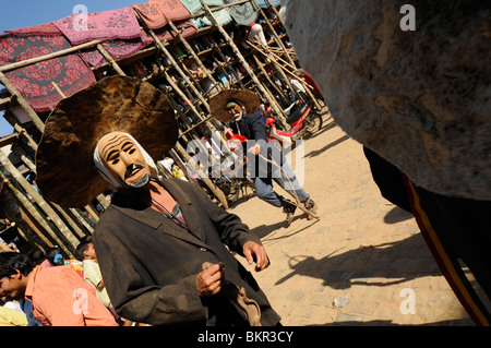 Festival in San Ignacio de Moxos in Bolivien. Stockfoto