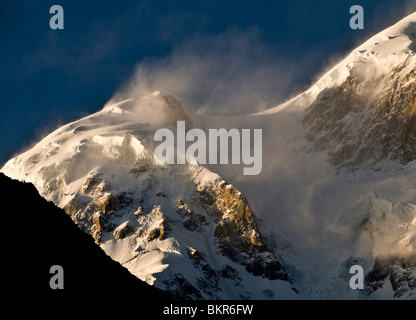 Ultar Sar Höhepunkt ist der Süden östlichste große Gipfel des Batura Muztagh, ein Unterbereich der Karakorum in Pakistan. Stockfoto