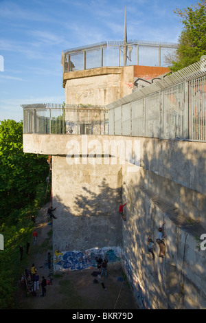 Flakturm Humboldthain, Berlin, Deutschland Stockfoto