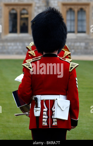 Die Band of the Welsh Guards in Windsor Castle Stockfoto