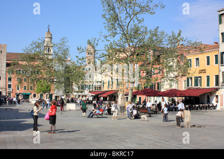 Campo Santa Margherita, Sestiere Dorsoduro, Venedig, Italien Stockfoto