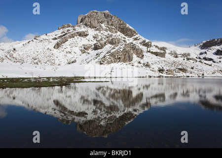 See von La Ercina, Covandonga Seen, Asturien, Spanien Stockfoto