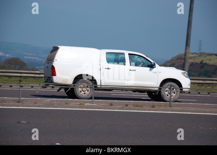 Verkehr auf der M62. Stockfoto
