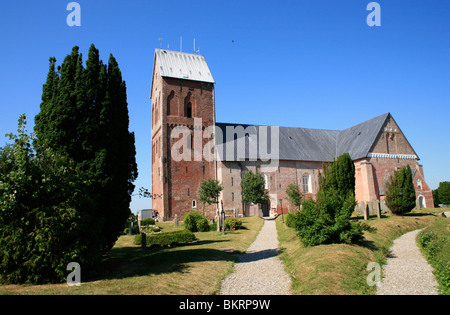 St.-Johannis-Kirche in Nieblum auf Föhr Insel, Schleswig-Holstein, Deutschland Stockfoto