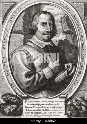 Oliver Cromwell, 1599-1658. Englische militärischer und politischer Führer. Stockfoto