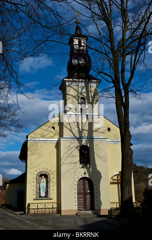 Slowakei, die ländlichen UNESCO-Dorf Vlkolinec Stockfoto