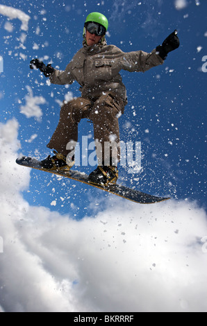 Slowakei, Jasna, Snowpark, Freestyler Stockfoto