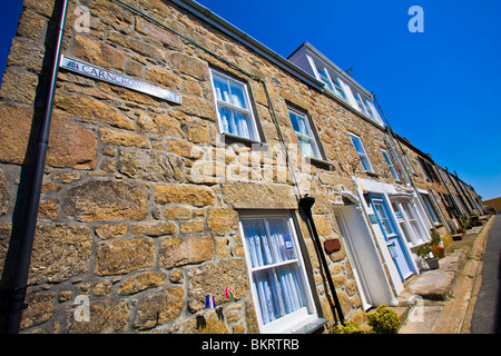 Fishermans Cottages und Ferienhäuser in St Ives Cornwall Stockfoto