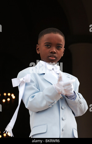 Curacao, Otrobanda, die erste Heilige Kommunion ist Celibrated während Christi Himmelfahrt. Stockfoto