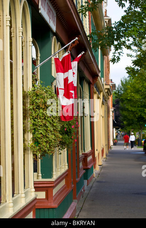 Niagara-on-the-Lake Ontario Kanada Geschäfte auf der Queen Street. Stockfoto