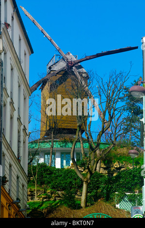 MOULIN DE LA GALETTE, MONTMARTRE, PARIS, FRANKREICH Stockfoto