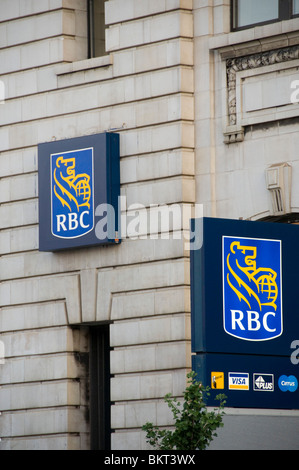 Royal Bank of Canada Logos auf einem Ast befindet sich in Montreal Stockfoto