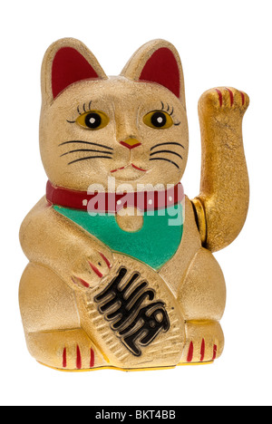 Maneki Neko oder gemütliche Katze - 2010 Stockfoto