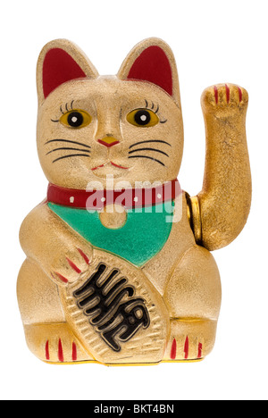 Maneki Neko oder gemütliche Katze - 2010 Stockfoto