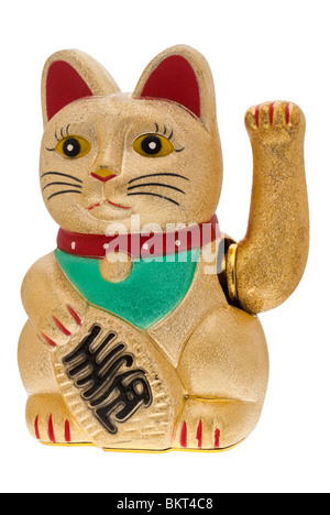 Maneki Neko oder gemütliche Katze - 2010 Stockfoto