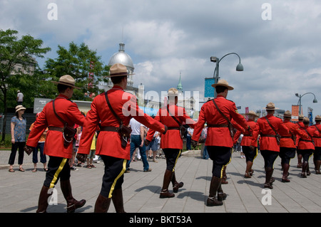 Königliche montiert Polizei Parade auf Kanada Tag Montreal Stockfoto