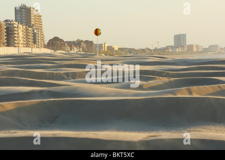 Sturm am Strand, belgische Küste Stockfoto