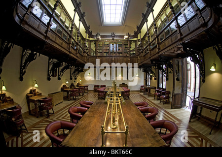 Biblioteca Inglesa (The English Library) im realen Casino de Murcia auf der Calle Traperia, Stadt Murcia in Spanien Stockfoto