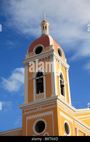 Kathedrale de Granada, Park Colon, Park Central, Granada, Nicaragua, Mittelamerika Stockfoto