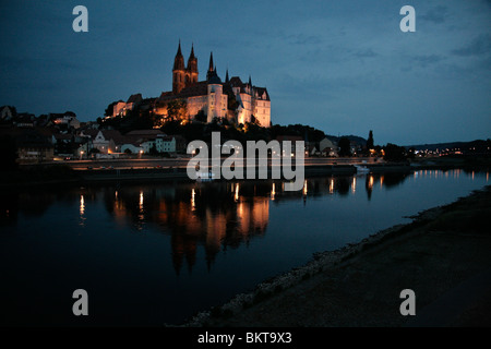 Albrechtsburg und Dom, Meißen, Sachsen, Deutschland Stockfoto