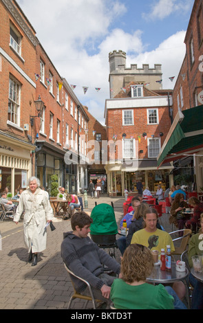 Winchester Stadtzentrum Stockfoto