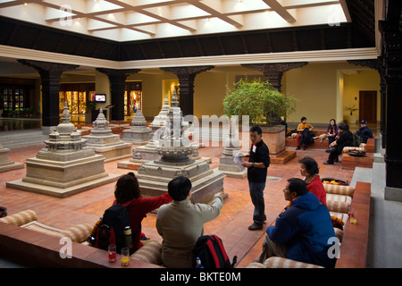 Innenraum des HYATT REGENCY Hotels - KATHAMANDU, NEPAL Stockfoto