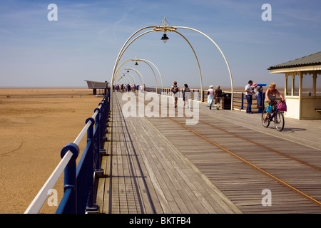 Southport Pier, Merseyside, England Stockfoto