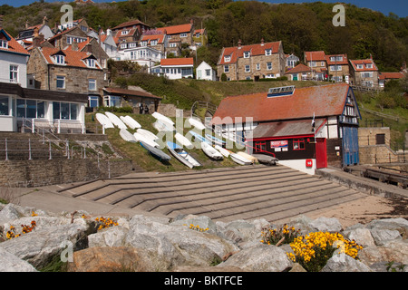 Runswick Bay in North Yorkshire Stockfoto