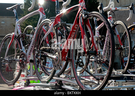 Tour-Großbritannien-2009-Team-bikes Stockfoto