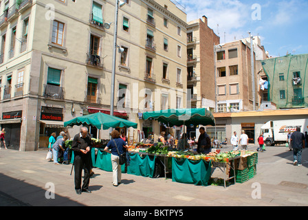 Marktplatz in Barcelona Stockfoto