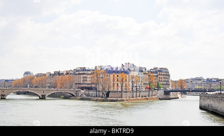 Stadtansicht von Paris, Ile Sant Louis Stockfoto