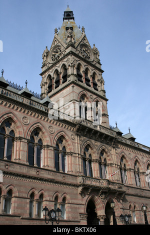 Rathaus im gotischen Stil, Chester, UK Stockfoto