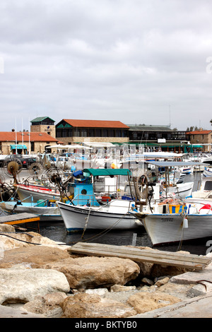 HAFEN VON PAPHOS AUF ZYPERN. EUROPA. Stockfoto