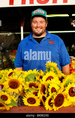 Robert ist hier Obst Stand, Florida, Miami Stockfoto