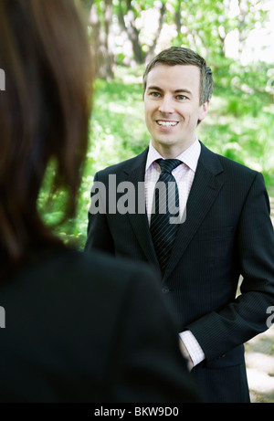 Mann im Anzug Stockfoto