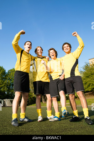 Pose zu gewinnen Stockfoto