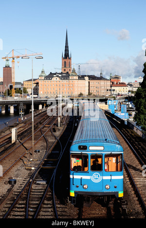 Nahaufnahme in u-Bahn Stockfoto