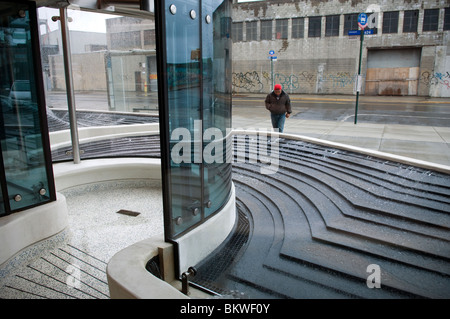 Das Newtown Creek Abwasser Behandlung Plant Besucher Center eröffnet in New York im Stadtteil Brooklyn Stockfoto