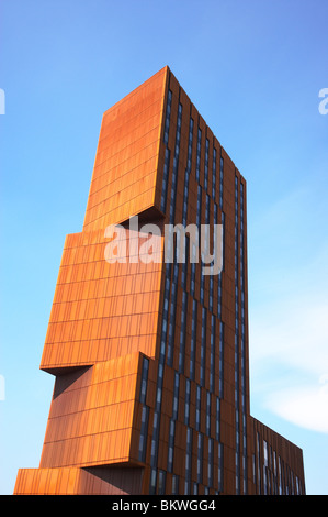 Detail des Rundfunks Turm neue studentisches Wohnen in Leeds UK Stockfoto