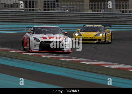 Abu Dhabi gt1 Meisterschaft, Yas Marina Formel 1 Rennstrecke Stockfoto