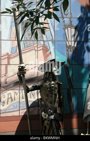 Eine Statue von Don Quijote gefunden in La Boca, Buenos Aires Stockfoto