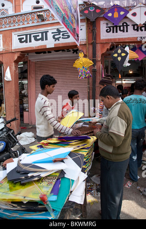 Kite-Shop. Jaipur. Rajasthan. Indien Stockfoto