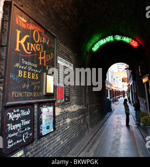 Des Königs Kopf Hof, Southwark, London, UK. Stockfoto