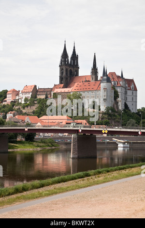 Albrechtsburg und Dom, Meißen, Sachsen, Deutschland Stockfoto