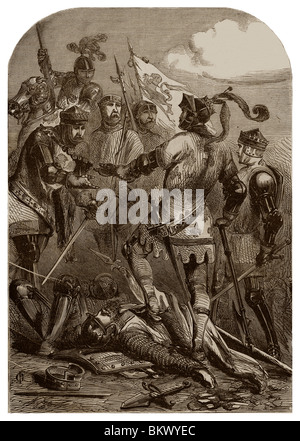 Am 19. September 1356, Schlacht von Poitiers. Stockfoto