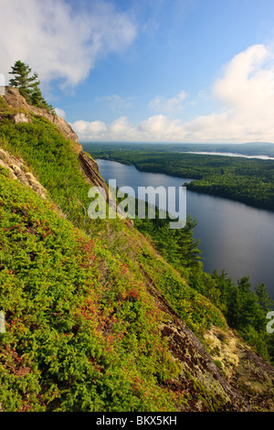 Echo Lake aus Buche Klippe im Maines Acadia National Park. Stockfoto