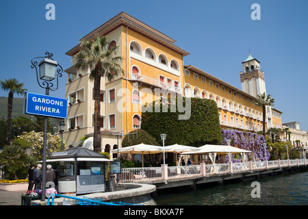 Grand Hotel Gardone Riviera am Gardasee-Lombardei-Italien Stockfoto