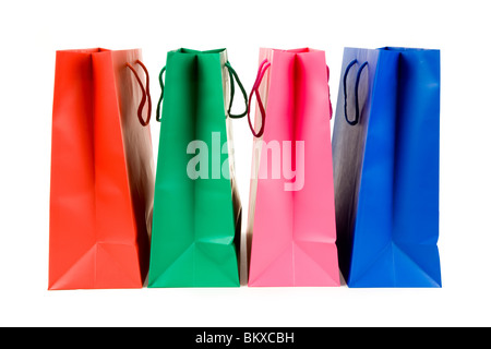 Einkaufstüten Nahaufnahme Schuss Stockfoto